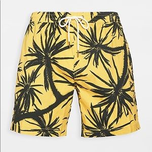 Deus Ex Machina
Sandbar Centennial Swim Shorts Yellow Black Palm